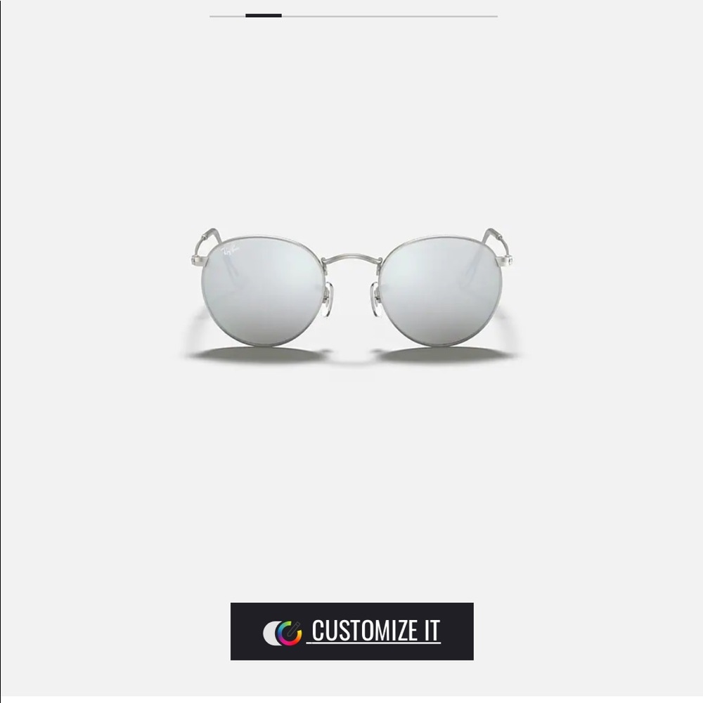 Ray Ban round sunglasses silver